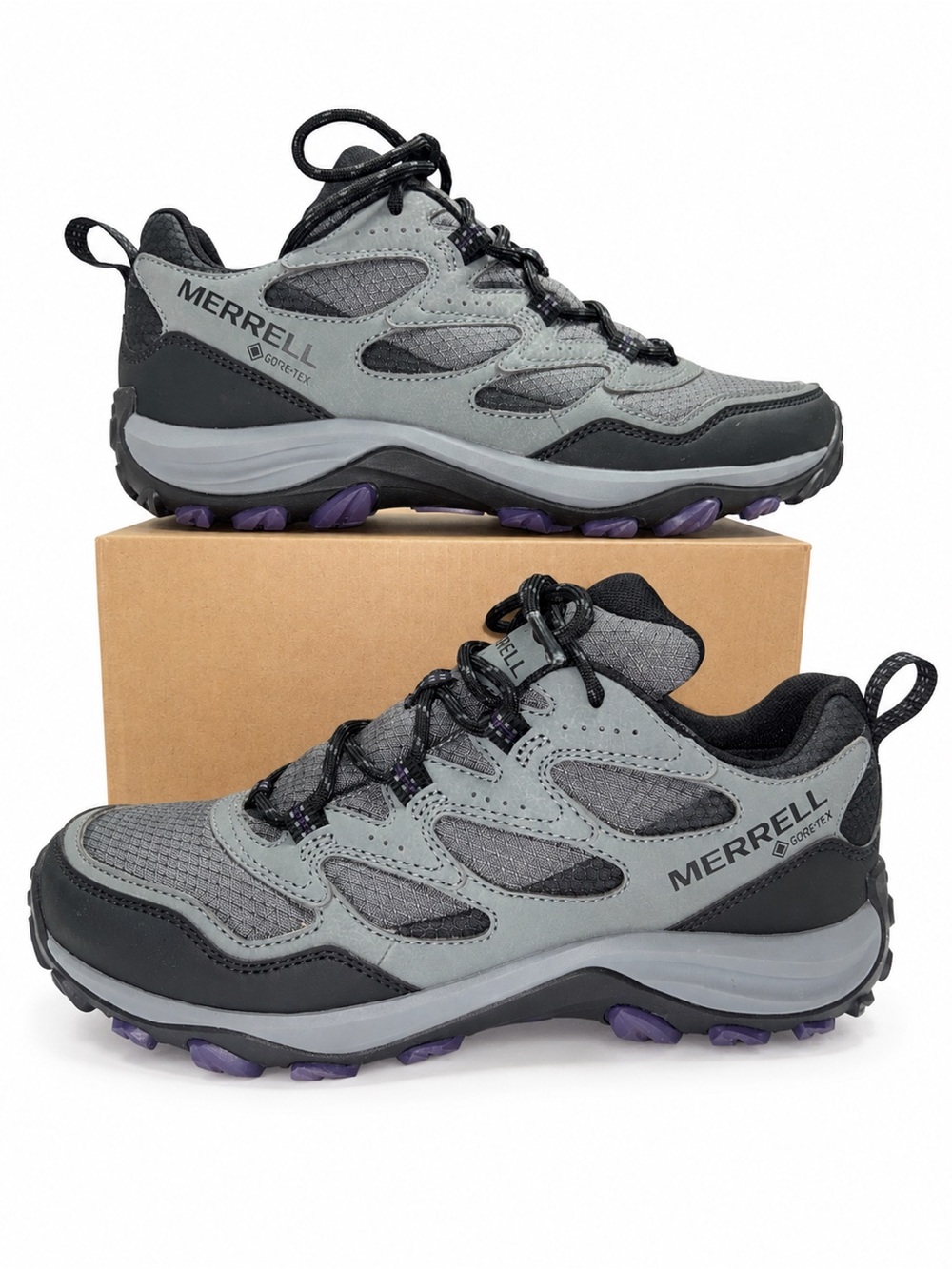 Merrell West Rim Sport GORE-TEX Waterproof Hiking Shoes Women’s US 9 Gray